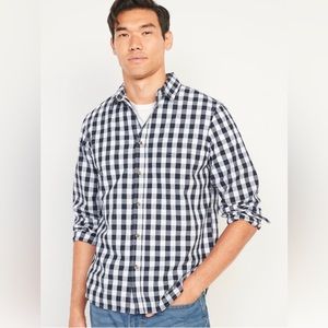 Old Navy NWT Black and White Checkered Button Down Shirt